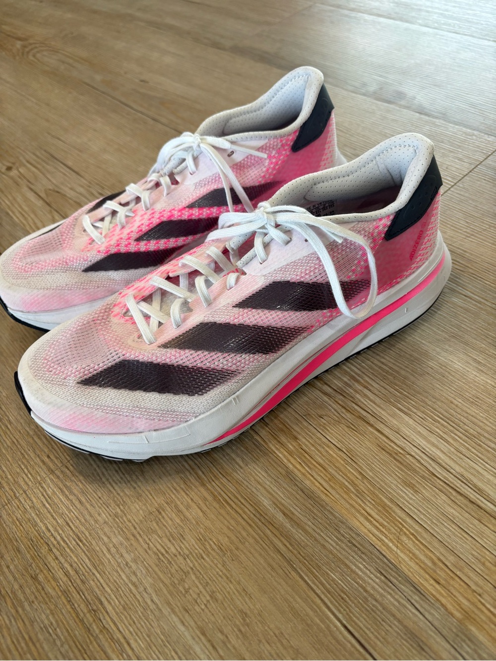 adidas Women's Adizero Running Shoes in Pink and Black